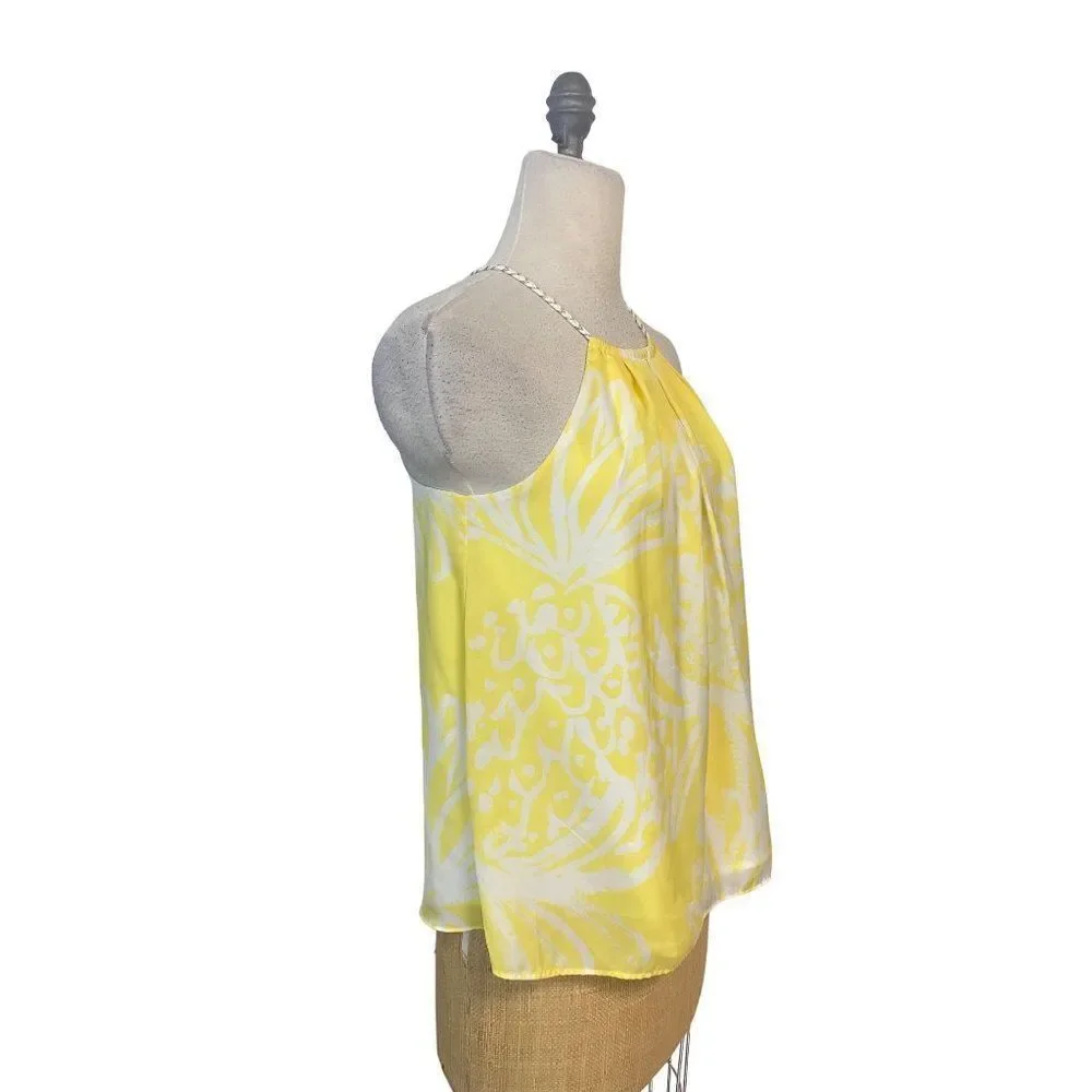 Lilly Pulitzer  for Target Yellow Pineapple Punch Tank Top Small - Picture 5 of 6